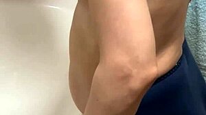 after bath i licked my soft nipples erect...