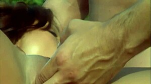 brunette mommy's tight ass gaped in bed anal fuck with deepthroat