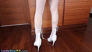 stunning thai shemale takes bareback pov pounding