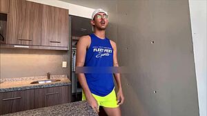 brazilian bombshell teases shy colonia guy relentlessly