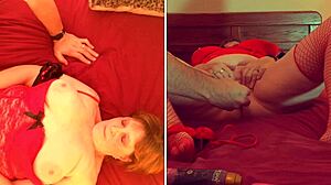 Granny queen hearts decrees cum with dildo in homemade pov