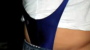 Lydia teases innocent teen ass in skimpy tanguita