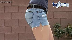 katie morgan soaks her tight jeans peeing omorashi style