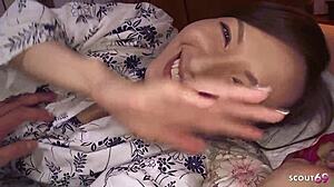 slim japanese stepmom wakes for pov creampie cowgirl ride uncensored