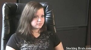 so holly peels off those fishnets, licks her toes, and gives a hot footjob pov while i jerk off watching