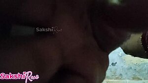 Squirt like crazy sexy roommate Sakshi bathes naked then dresses!