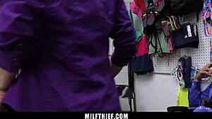 Professor Fucks Shoplifting Student Hard in Garage Punishment