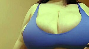 HUGE TITTIES ON SARAH BURSTING OUT!