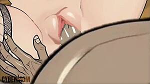 Married housewife slut takes bbc pounding in dirty barn cartoon hentai parody while cuckold cooks barbecue