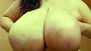 HUGE TITTIES ON SARAH BURSTING OUT!