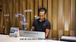 Never thought hostel's hung black receptionist bbc would fuck petite naty delgado so hard she begs in dorm