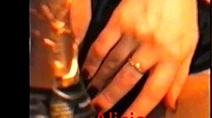 alicia dances while fingering pussy to orgasm in solo tease