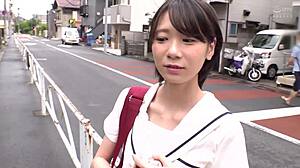 cute japanese teen mashiro flashes white panties gets drugged for creampie fun!