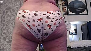 Thick curvy mature Dawnskye1962 parades sexy panties 2018