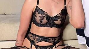 Bold Lingerie Deepthroat Cock Sucking