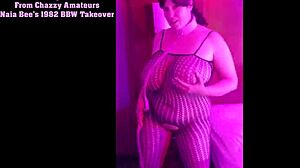 Naia Bees 1982: BBW With Massive Tits Takes Over Retro Blue Film!