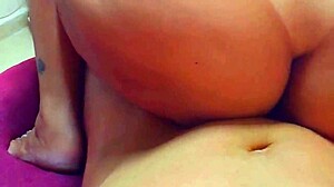 brazilian bbw's tight wet pussy creampied uncensored by delivery stud