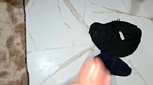 hairy pussy filled with cum and ass moaning i'm your little slut