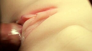 Flush Lube Deep In Shaved Fuck Doll Pussy Double Penetration Toys