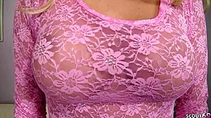 Petite blonde Jessica Nyx first time interracial big black cock casting with perfect ass tits sloppy deepthroat