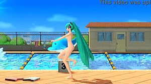 Hatsune Miku's full nude mod got me like 🔥🍑💦 whoa!!