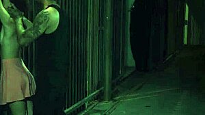 Nylon Feet Girl in Glasses Dominates Hardcore Guys