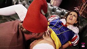 i drilled nasty snow white dwarf big fake tits couch deepthroat