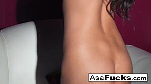 Asa Akira Double Toy Penetration Pussy Ass