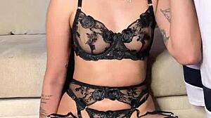 Bold Lingerie Deepthroat Cock Sucking