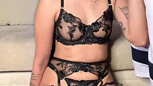 Bold Lingerie Deepthroat Cock Sucking