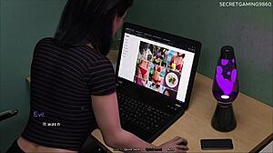 sharing the bed with goth stepsis summer heat 07 naughty fox games 3d hentai 😈🔥