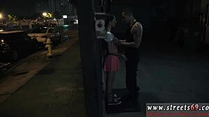 Nylon Feet Girl in Glasses Dominates Hardcore Guys