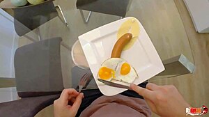 i wake up horny and fuck my stepmom's mouth and ass before breakfast