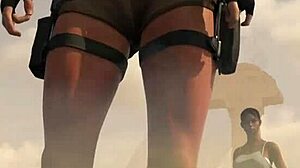 Lara and Sheva's Clothes Ripped in Wild Fuck