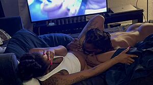 Loyalty Sucks Cum from Ebony Teen Pussy