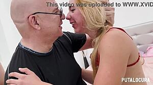 Anita Satanita gulps cum in wild choking threesome swallow