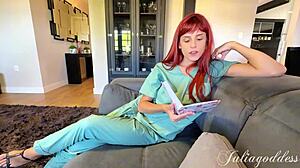 Naughty friend begs for english lesson then gets fucked hard