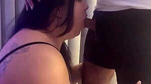 curvy milf deepthroats fat cock homemade