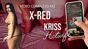 halloween kriss hotwife cums hard on my huge toy cock