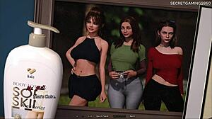 sharing the bed with goth stepsis summer heat 07 naughty fox games 3d hentai 😈🔥