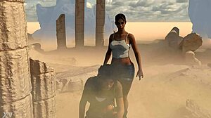 Lara and Sheva's Clothes Ripped in Wild Fuck