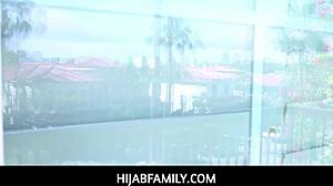 hijabfamily's donnie rock craves naughty adventure pounding izzy lush's tight pussy