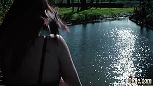 Fat Grandpa Licks Then Pounds Young Pussy Outdoors