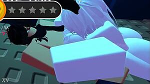 roblox slut begs for big ass tits pounding keeps cumming back