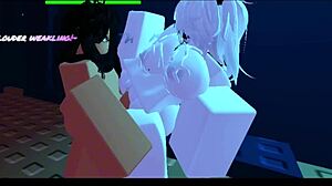 roblox slut begs for big ass tits pounding keeps cumming back