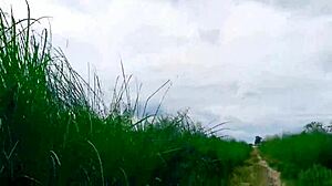 i hiked into the jungle with this beautiful desi bhabhi for hot outdoor sex