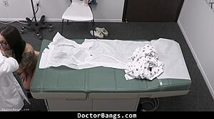 shy teen nurse bends for doctor doggystyle pounding