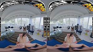 stepsister mae milano stuffs stepbro's dick down her throat making him moan loud