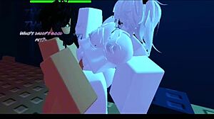 roblox slut begs for big ass tits pounding keeps cumming back