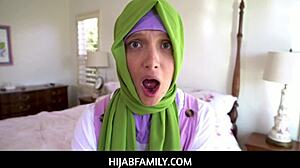 hijabfamily's donnie rock craves naughty adventure pounding izzy lush's tight pussy